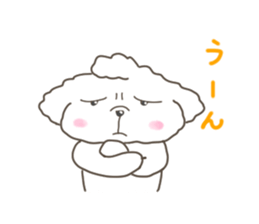 Every day of the toy poodle. sticker #6842026