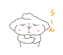 Every day of the toy poodle. sticker #6842026