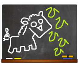 Black Board by gucchi 4 sticker #6842221