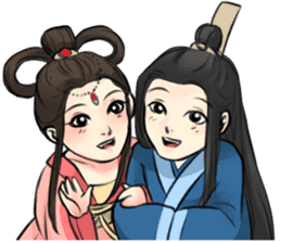 Eligant Chinese couple sticker #6842312