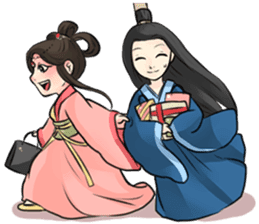 Eligant Chinese couple sticker #6842349