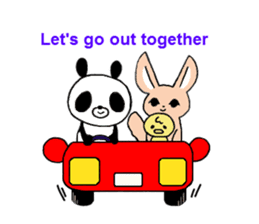 My best friend three animal by English sticker #6842359