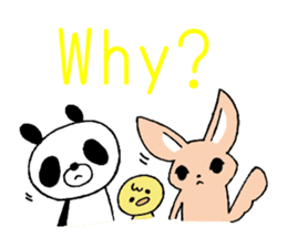 My best friend three animal by English sticker #6842367