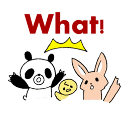 My best friend three animal by English sticker #6842383