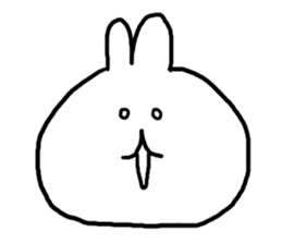 cute rabbit poyopoyo sticker #6842905