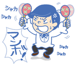 "MANZAI"  Two stand-up comedian sticker #6843648