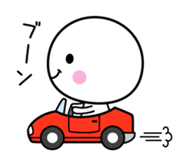 White thing usable anytime 5 sticker #6844039