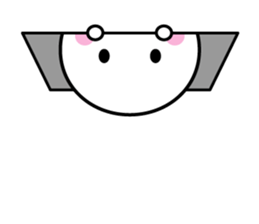 White thing usable anytime 5 sticker #6844048