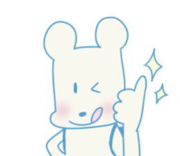 working knapsack-boy sticker #6844274