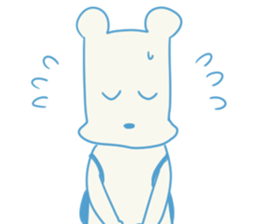 working knapsack-boy sticker #6844280