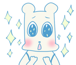 working knapsack-boy sticker #6844284