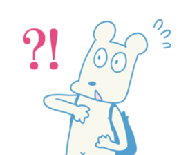 working knapsack-boy sticker #6844293