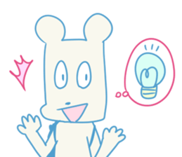 working knapsack-boy sticker #6844297