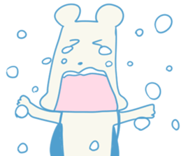 working knapsack-boy sticker #6844304