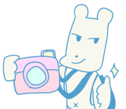 working knapsack-boy sticker #6844306