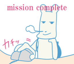 working knapsack-boy sticker #6844307