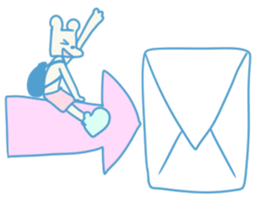 working knapsack-boy sticker #6844310