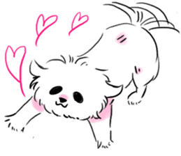 Happy dog Silk sticker #6844805