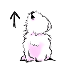 Happy dog Silk sticker #6844822