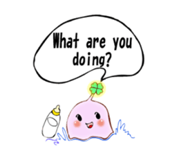 Lucky angler baby Anko-chan English ver. sticker #6844913