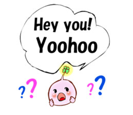 Lucky angler baby Anko-chan English ver. sticker #6844914