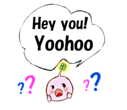 Lucky angler baby Anko-chan English ver. sticker #6844914