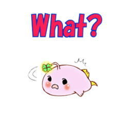 Lucky angler baby Anko-chan English ver. sticker #6844915