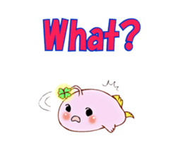 Lucky angler baby Anko-chan English ver. sticker #6844915