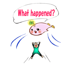 Lucky angler baby Anko-chan English ver. sticker #6844916