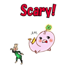 Lucky angler baby Anko-chan English ver. sticker #6844917