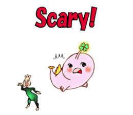 Lucky angler baby Anko-chan English ver. sticker #6844917