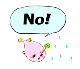 Lucky angler baby Anko-chan English ver. sticker #6844920