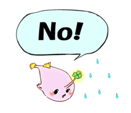 Lucky angler baby Anko-chan English ver. sticker #6844920