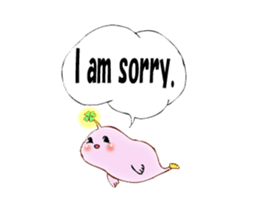 Lucky angler baby Anko-chan English ver. sticker #6844922