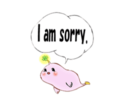 Lucky angler baby Anko-chan English ver. sticker #6844922