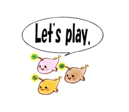 Lucky angler baby Anko-chan English ver. sticker #6844923