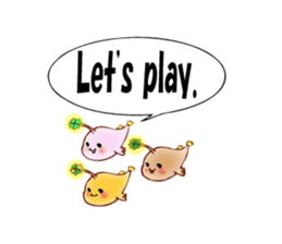 Lucky angler baby Anko-chan English ver. sticker #6844923