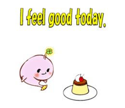 Lucky angler baby Anko-chan English ver. sticker #6844929