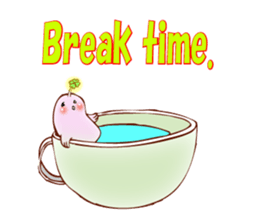 Lucky angler baby Anko-chan English ver. sticker #6844930