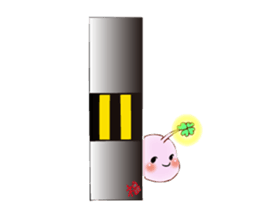 Lucky angler baby Anko-chan English ver. sticker #6844933