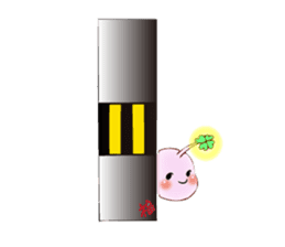 Lucky angler baby Anko-chan English ver. sticker #6844933