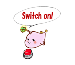 Lucky angler baby Anko-chan English ver. sticker #6844934