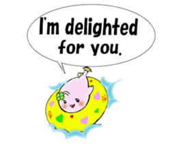 Lucky angler baby Anko-chan English ver. sticker #6844935