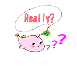 Lucky angler baby Anko-chan English ver. sticker #6844936