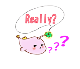 Lucky angler baby Anko-chan English ver. sticker #6844936