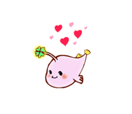 Lucky angler baby Anko-chan English ver. sticker #6844937