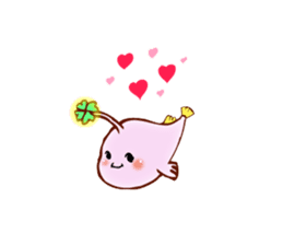 Lucky angler baby Anko-chan English ver. sticker #6844937