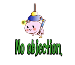 Lucky angler baby Anko-chan English ver. sticker #6844941