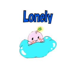 Lucky angler baby Anko-chan English ver. sticker #6844942