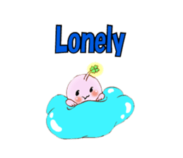 Lucky angler baby Anko-chan English ver. sticker #6844942